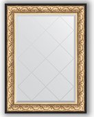 Зеркало Evoform Exclusive-G 800x1070 с гравировкой, в багетной раме 106мм, барокко золото BY 4208