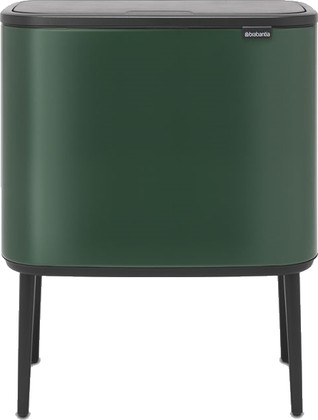 Мусорный бак Brabantia Bo Touch Bin 11/23л, двуxсекционный, зелёная сосна 304187