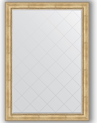 Зеркало Evoform Exclusive-G 1370x1920 с гравировкой, в багетной раме 120мм, состаренное серебро с орнаментом BY 4514