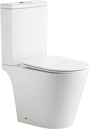 Унитаз напольный Aquatek Оберон Tornado, безободковый, 600x365x810, сиденье с механизмом плавного закрывания, крепёж AQ2999T-00