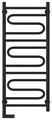 Полотенцесушитель электрический Сунержа Элегия 2.0 1000x400, МЭМ левый, чёрный матовый 31-5218-1040
