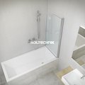 Шторка на ванну Roth Swing, 80.5см, прозрачное стекло, хром 657-8500000-00-02