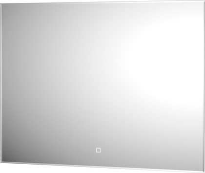 Зеркало с фацетом Defesto Glow 80x60, LED подсветка, сенсорный выключатель, тёплый белый свет DF 2517SH