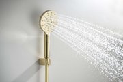 Душевой набор Aquatek Оберон Select 120, 3jet, шлифованное золото AQ2033BG