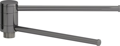 Полотенцедержатель Сунержа поворотный 200, для полотенцесушителя, чёрный хром 01-2003-0200