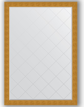 Зеркало Evoform Exclusive-G 1310x1860 с гравировкой, в багетной раме 90мм, чеканка золотая BY 4495
