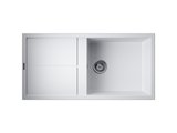 Кухонная мойка Omoikiri Sumi 100-WH с крылом, tetogranit, белый 4993657