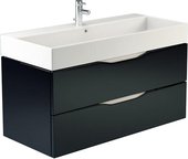 Тумба подвесная с раковиной, 2 ящика 100x45x57см Verona Viva VA106