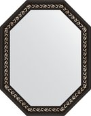 Зеркало Evoform Polygon 740x940 в багетной раме 81мм, черный ардеко BY 7140
