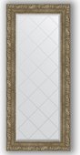 Зеркало Evoform Exclusive-G 550x1250 с гравировкой, в багетной раме 85мм, виньетка античная латунь BY 4059