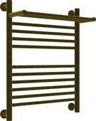 Полотенцесушитель водяной Сунержа Богема+ с полкой 600x500, состаренная бронза флок 51-0223-6050