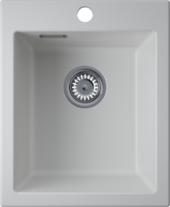 Кухонная мойка Omoikiri Omishima 41 WH Matt Natceramic, врезной монтаж, белый матовый 4997547