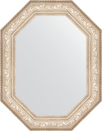 Зеркало Evoform Polygon 800x1000 в багетной раме 109мм, виньетка серебро BY 7256