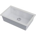 Кухонная мойка Omoikiri Omishima 76-U WH Glossy Natceramic, подстольный монтаж, белый глянцевый 4997516