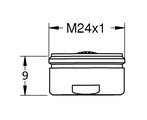 Аэратор для смесителя Grohe, наружная резьба М24х1, оригинальный, без упаковки 48159000_OEM