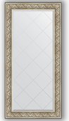 Зеркало Evoform Exclusive-G 800x1620 с гравировкой, в багетной раме 106мм, барокко серебро BY 4295