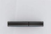 Смывная клавиша для унитаза Geberit Sigma50 двойной смыв, белый / хромированный чёрный 115.671.11.2