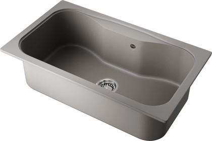 Кухонная мойка Omoikiri Maru 86-GR без крыла, Tetogranit, leningrad grey 4993574