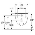 Унитаз подвесной Geberit iCon TurboFlush, 530x355мм, с сиденьем с крышкой для унитаза 503.045.00.1
