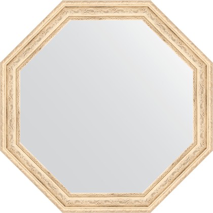 Зеркало Evoform Octagon 540x540 в багетной раме 51мм, слоновая кость BY 3963