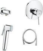 Смеситель с гигиеническим душем Grohe BauClassic, хром 124901