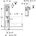 Инсталляция Geberit Duofix для подвесного унитаза, 82см, со смывным бачком скрытого монтажа Omega 12см 111.003.00.2