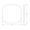 Зеркало Defesto Opti 50x50, LED подсветка, без выключателя, нейтральный белый свет DF 2848