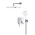 Душевая система Grohe Cubeo Tempesta 250 Cube, смеситель встроенный, верхний душ, ручной душ, хром 1053360000