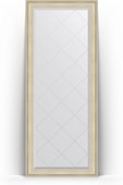 Зеркало Evoform Exclusive-G Floor 830x2030 пристенное напольное, с гравировкой, в багетной раме 95мм, травлёное серебро BY 6323