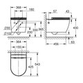 Подвесной унитаз Grohe Bau Ceramic безободковый, быстросъёмное сиденье с микролифтом, альпин-белый 103860SH00