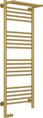 Полотенцесушитель электрический Сунержа Богема 2.0, с полкой, 1200x400, МЭМ слева, матовое золото 032-5206-1240