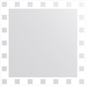 Зеркало для ванной с орнаментом 70x70см FBS CZ 0738