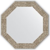 Зеркало Evoform Octagon 630x630 в багетной раме 70мм, соты титан BY 3749