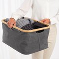 Складная корзина для белья Brabantia, 40л, чёрный перец 232725