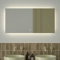 Зеркало с фацетом Defesto Glow 100x50, LED подсветка, сенсорный выключатель, нейтральный белый свет DF 2505SH