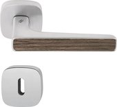 Ручка дверная Colombo Spider, 51x51, с накладкой классик, хром матовый MR11R cromat-rovere