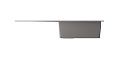 Кухонная мойка Omoikiri Sumi 100-SA с крылом, tetogranit,  leningrad grey 4993565