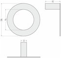 Полотенцедержатель кольцо Сунержа Round L 180, Матовый белый 30-3020-7180