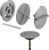 Комплект для слива-перелива, хром Viega Multiplex Visign M3 576325