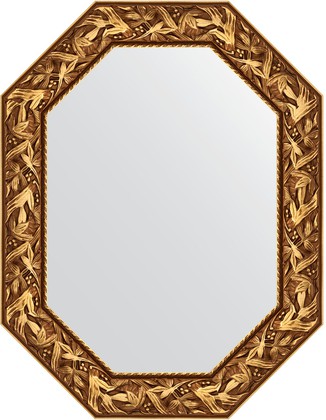 Зеркало Evoform Polygon 680x880 в багетной раме 99мм, византия золото BY 7223
