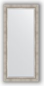 Зеркало Evoform Exclusive 760x1660 с фацетом, в багетной раме 88мм, римское серебро BY 1307