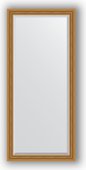 Зеркало Evoform Exclusive 730x1630 с фацетом, в багетной раме 70мм, состаренное золото с плетением BY 3587