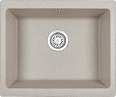 Кухонная мойка Granula 5551, 555x460, универсальный монтаж, кварц, Пирит 5551, ПИРИТ