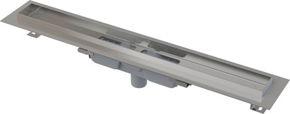 Душевой лоток Alcaplast Professional Low, 950мм, с порогами для решётки, вертикальный сток, нержавеющая сталь APZ1106-950