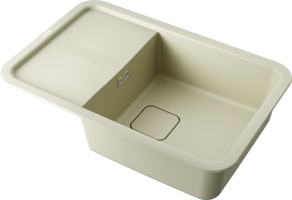 Кухонная мойка Omoikiri Tasogare-78-BE, с крылом, оборачиваемая, Artgranit, ваниль 4993744