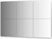 Зеркальная плитка Evoform Refractive с фацетом 10мм, комплект 6шт, квадрат 50х50см, серебро BY 1511