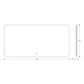 Зеркало с матированием и LED-подсветкой Defesto, 34W, 120x60см, ИК-выключатель, тёплый белый свет DF 3818RH
