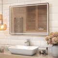 Зеркало Vigo Geometry Media Voice 1200x700 LED-подсветка, подогрев, голосовое управление, Bluetooth, дата, время 052