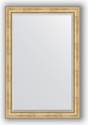 Зеркало Evoform Exclusive 1220x1820 с фацетом, в багетной раме 120мм, состаренное серебро с орнаментом BY 3636