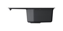 Кухонная мойка Omoikiri Yonaka 65-BL, с крылом, чёрный 4993348